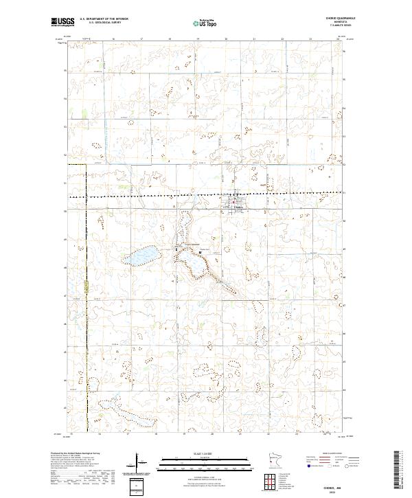 Chokio topographic map thumbnail