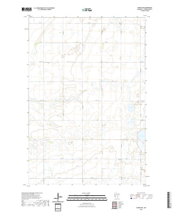 Chokio NW topographic map thumbnail