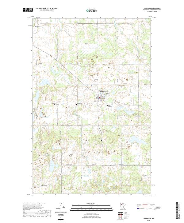 Clearbrook topographic map thumbnail