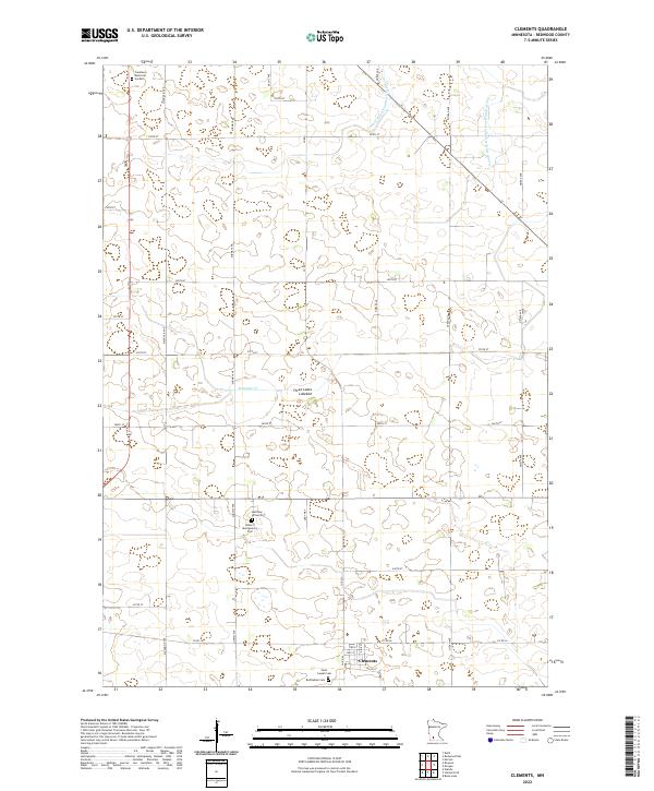 Clements topographic map thumbnail