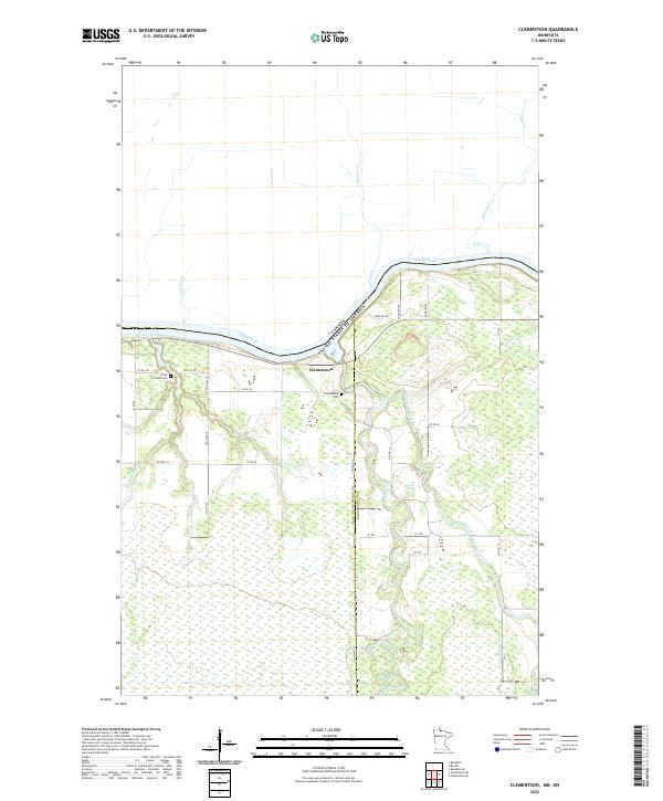 Clementson topographic map thumbnail