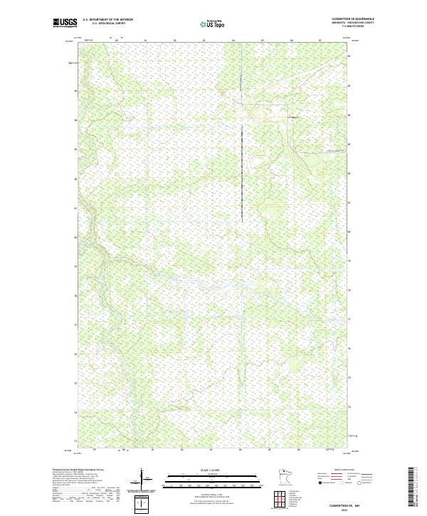 Clementson SE topographic map thumbnail