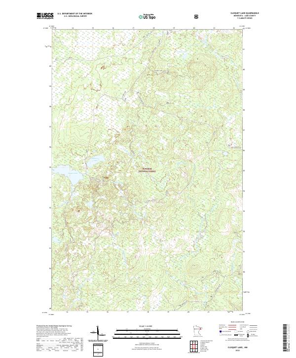 Cloquet Lake topographic map thumbnail