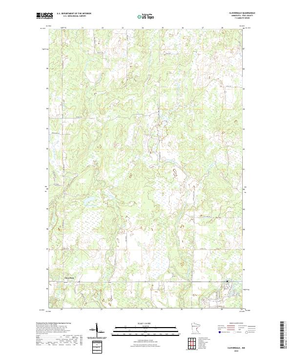 Cloverdale topographic map thumbnail