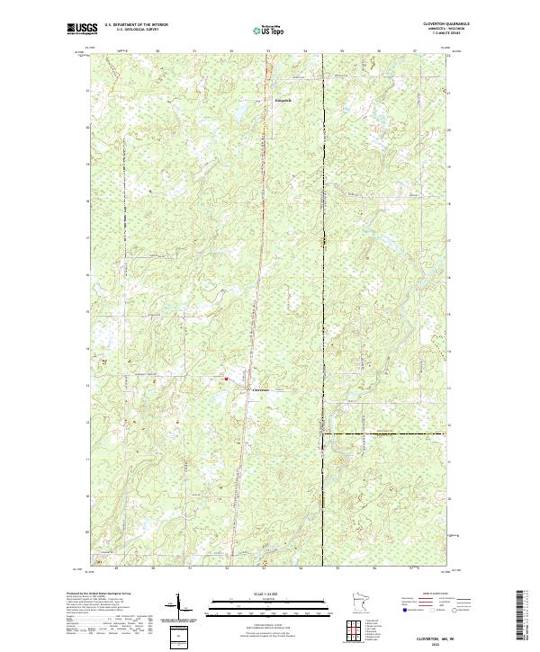 Cloverton topographic map thumbnail