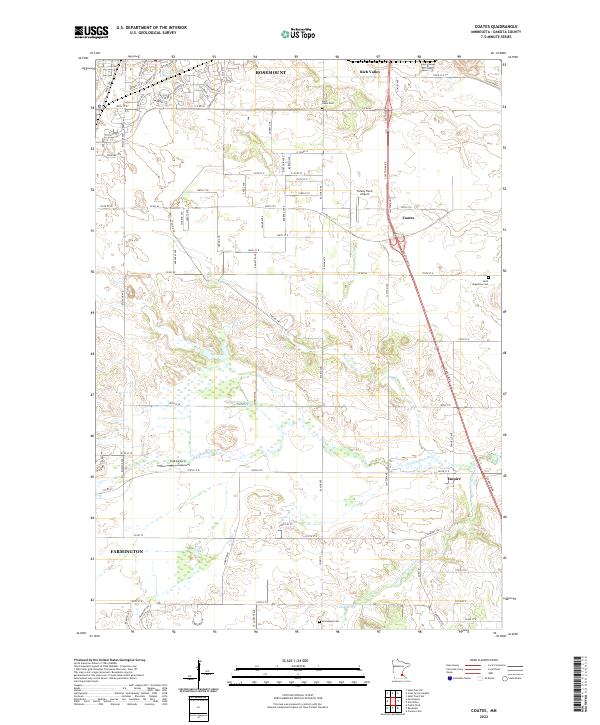 Coates topographic map thumbnail
