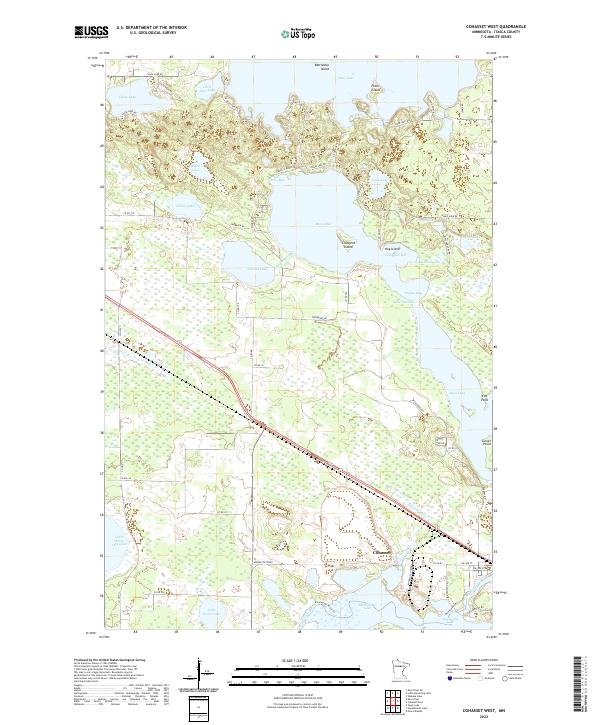 Cohasset West topographic map thumbnail