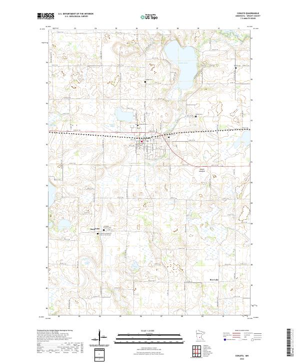 Cokato topographic map thumbnail