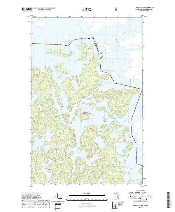 Coleman Island topographic map thumbnail