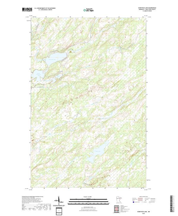 Comstock Lake topographic map thumbnail