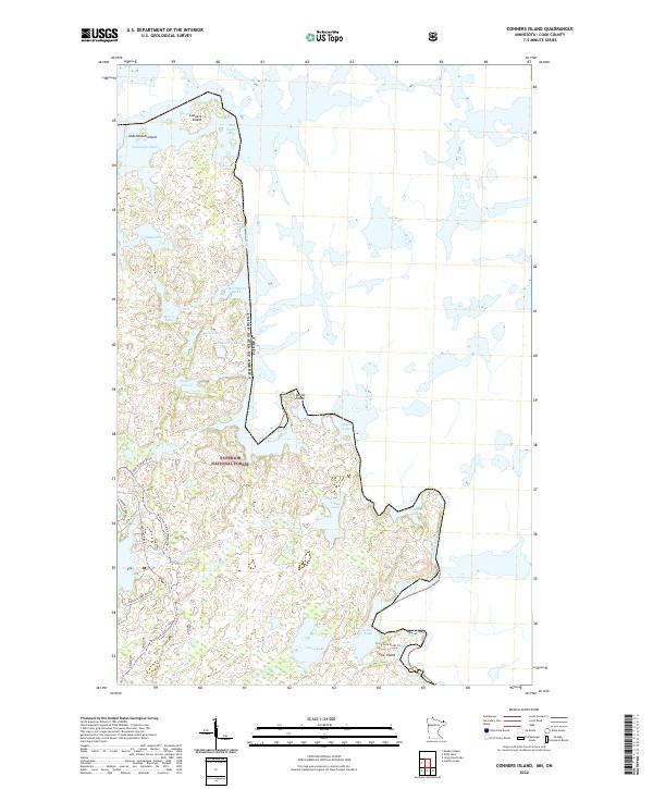 Conners Island topographic map thumbnail