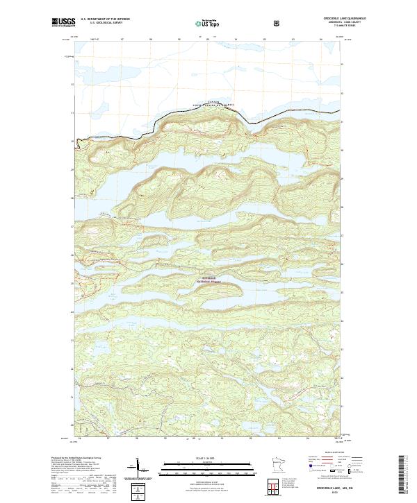 Crocodile Lake topographic map thumbnail