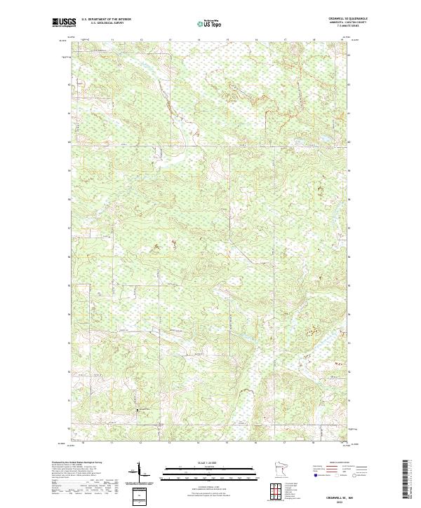 Cromwell SE topographic map thumbnail