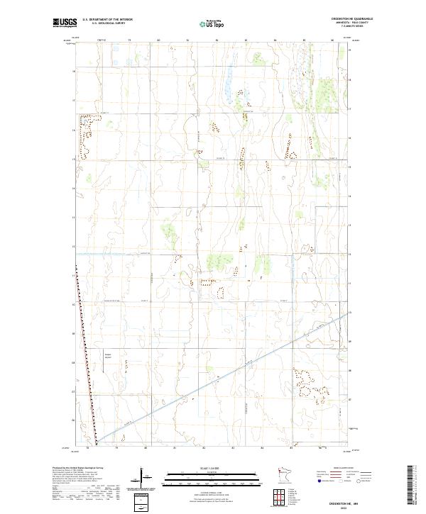 Crookston NE topographic map thumbnail