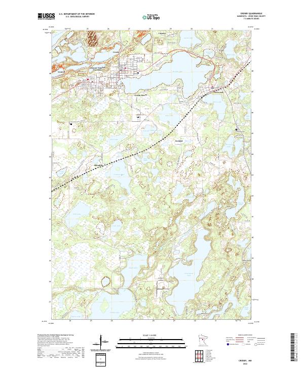 Crosby topographic map thumbnail
