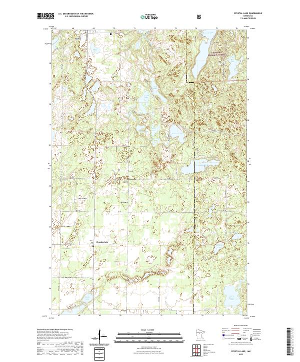 Crystal Lake topographic map thumbnail