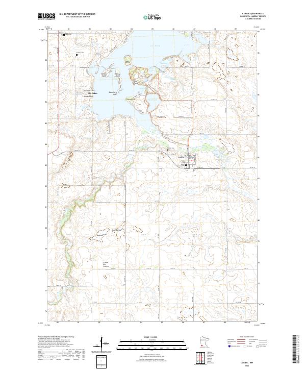Currie topographic map thumbnail