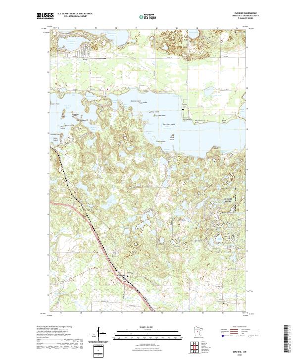 Cushing topographic map thumbnail