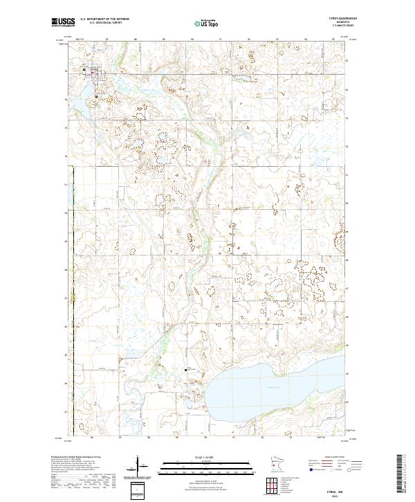 Cyrus topographic map thumbnail