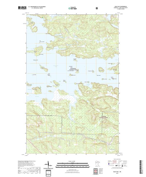Daley Bay topographic map thumbnail