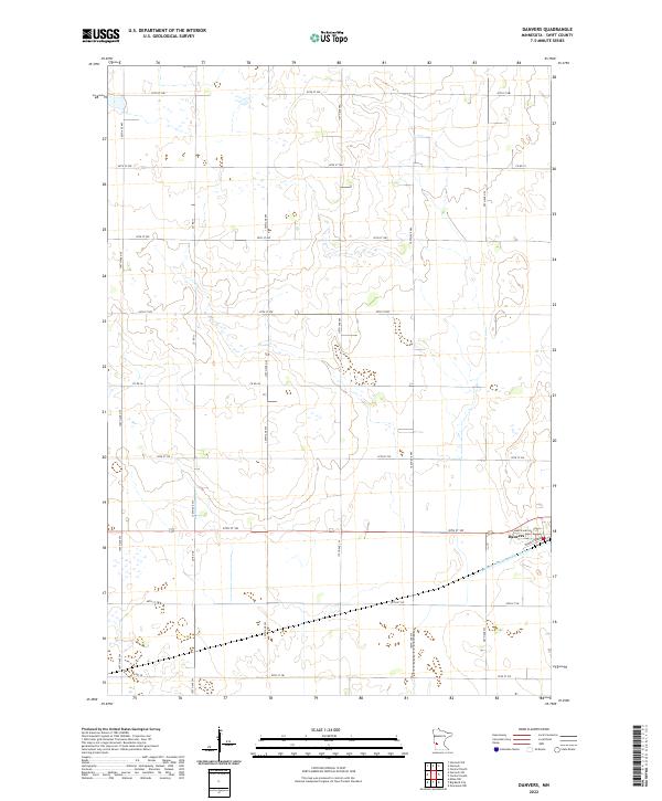 Danvers topographic map thumbnail