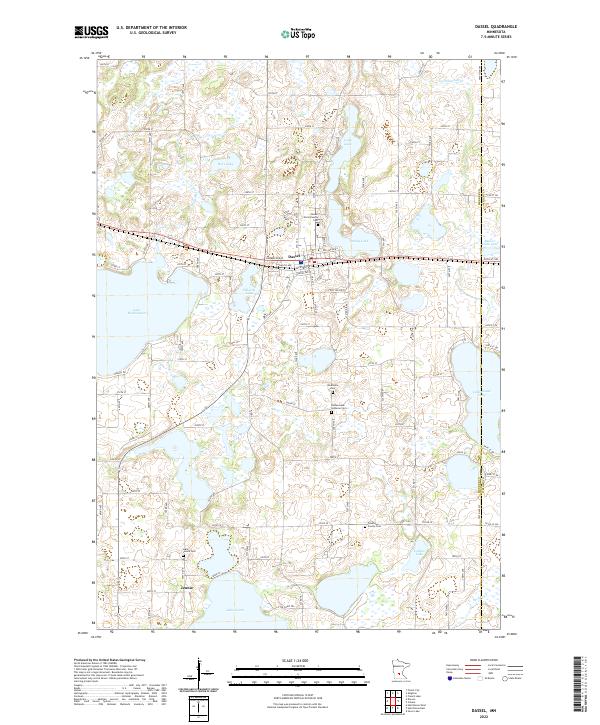 Dassel topographic map thumbnail