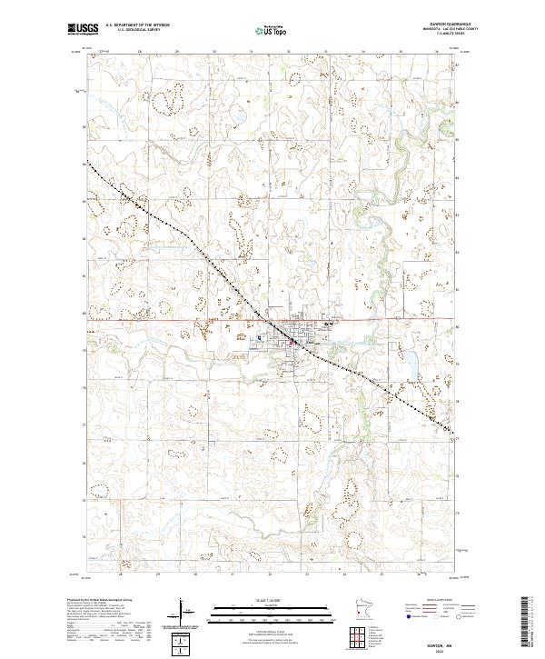 Dawson topographic map thumbnail