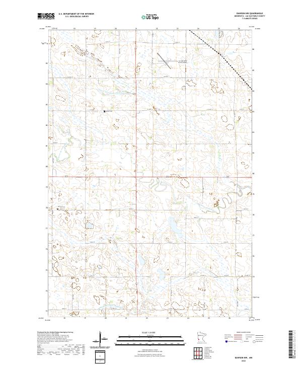 Dawson NW topographic map thumbnail