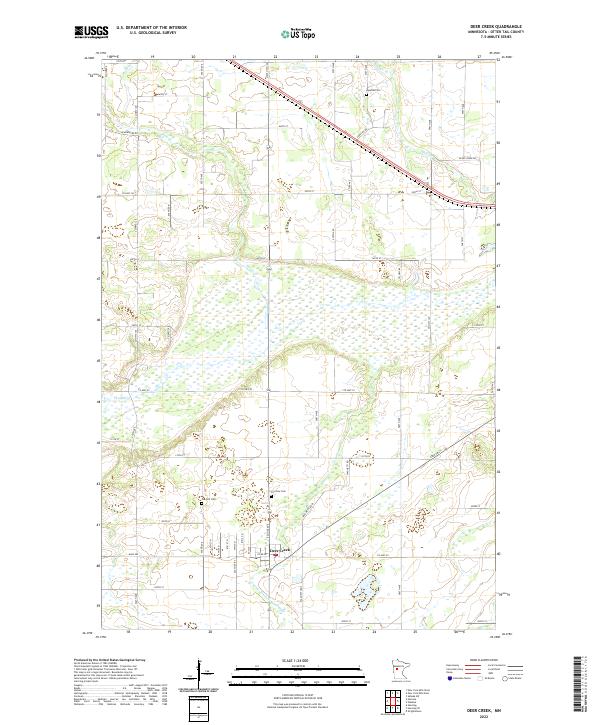 Deer Creek topographic map thumbnail