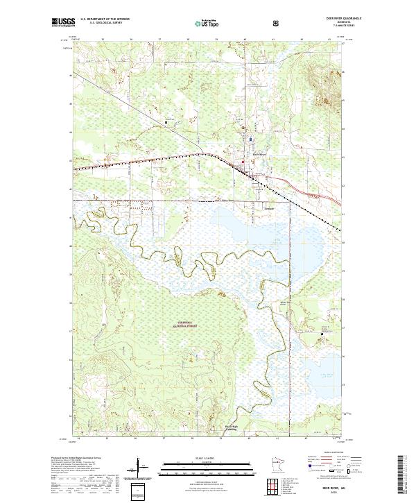 Deer River topographic map thumbnail