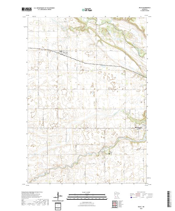 Delhi topographic map thumbnail