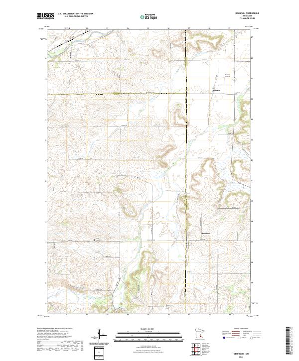 Dennison topographic map thumbnail