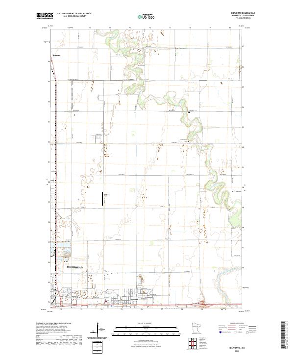 Dilworth topographic map thumbnail