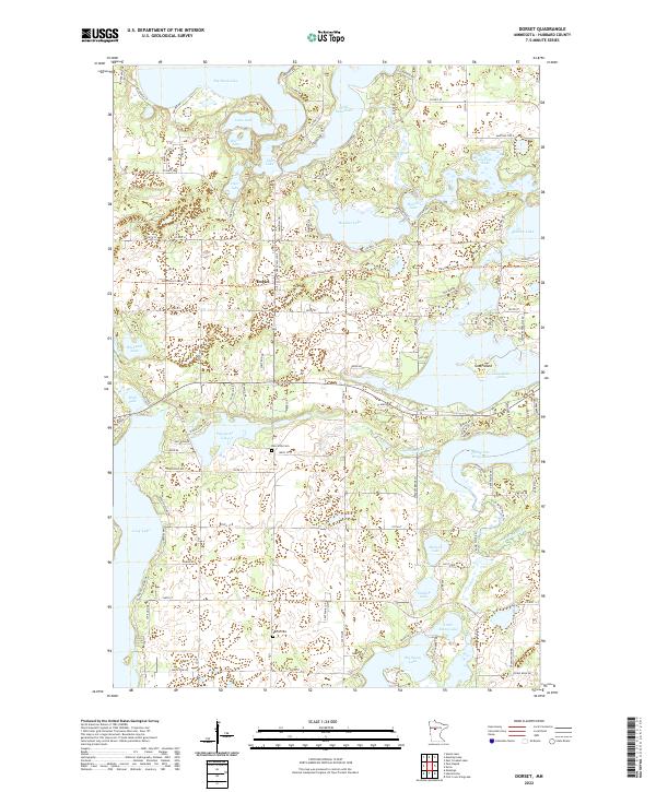 Dorset topographic map thumbnail