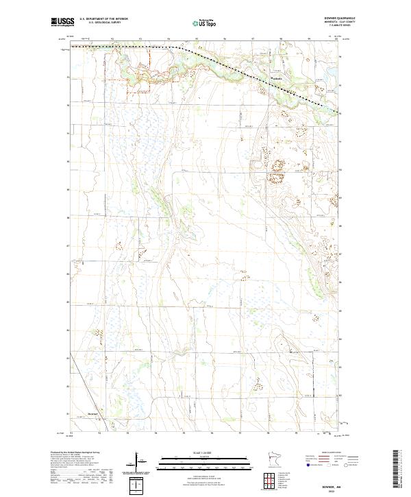 Downer topographic map thumbnail