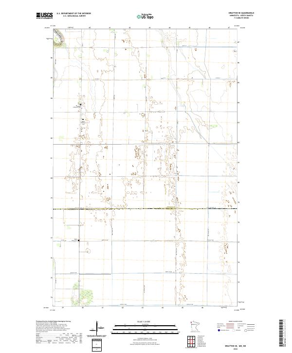 Drayton SE topographic map thumbnail