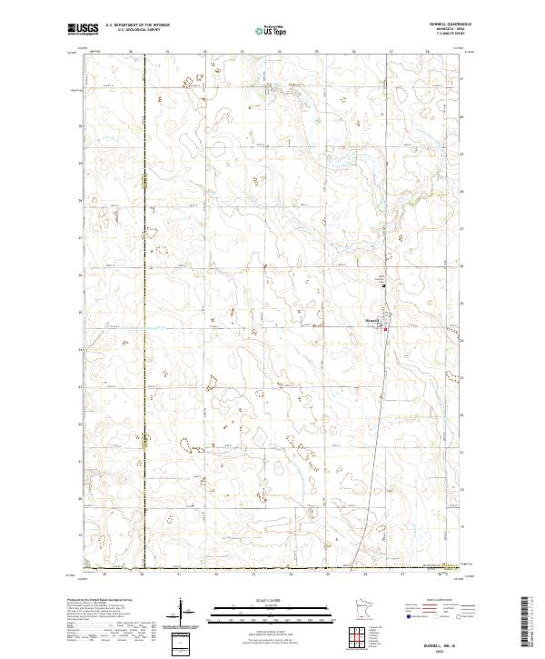 Dunnell topographic map thumbnail