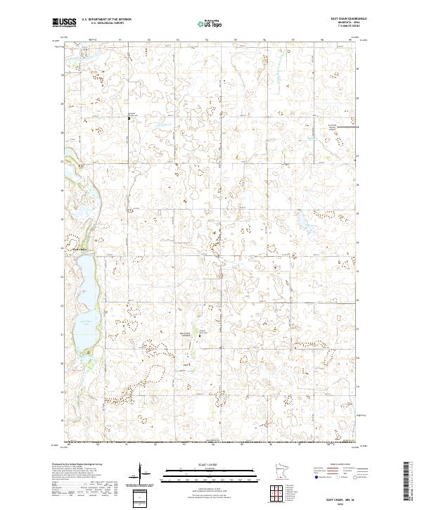 East Chain topographic map thumbnail