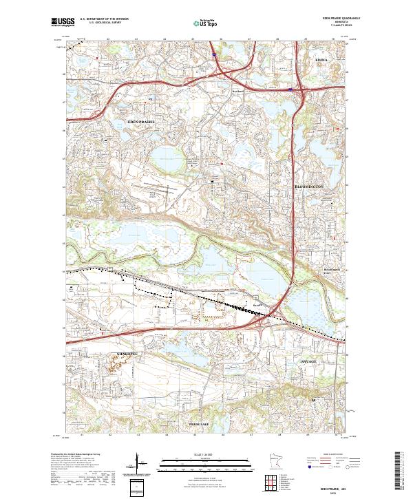 Eden Prairie topographic map thumbnail