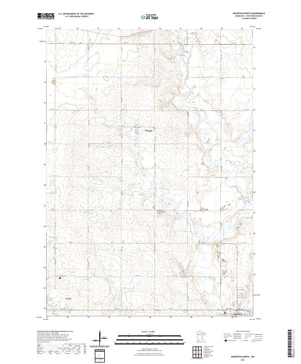 Edgerton North topographic map thumbnail