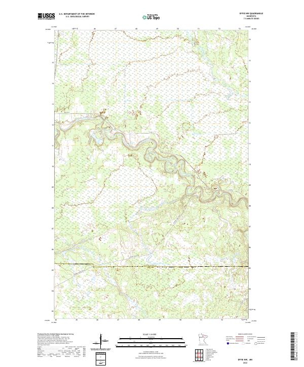 Effie NW topographic map thumbnail