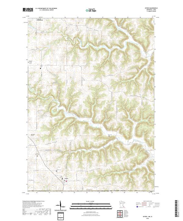 Eitzen topographic map thumbnail