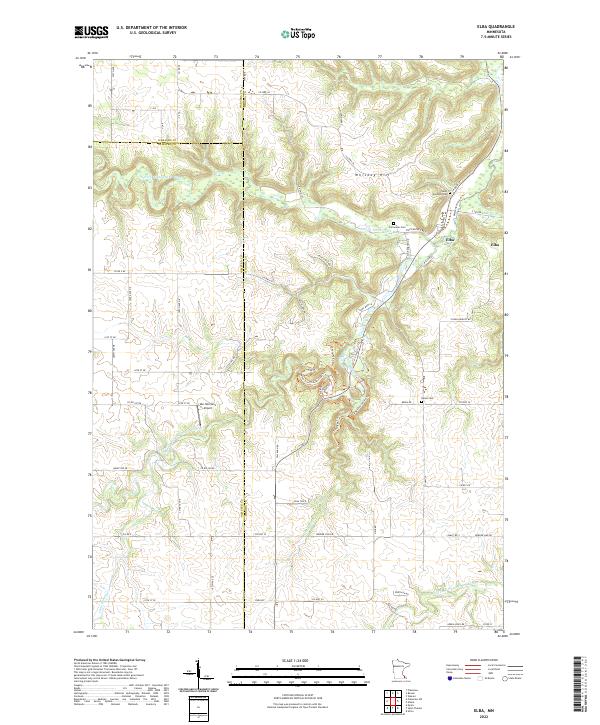 Elba topographic map thumbnail