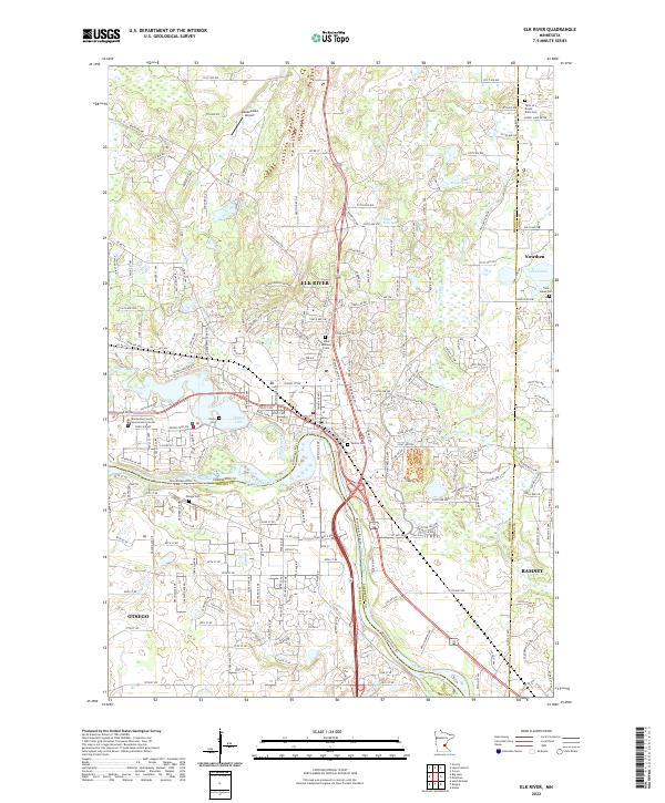 Elk River topographic map thumbnail