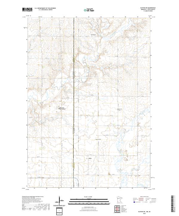 Elkton SW topographic map thumbnail
