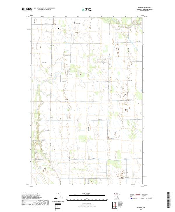 Ellerth topographic map thumbnail