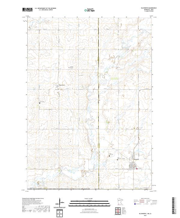 Ellsworth topographic map thumbnail