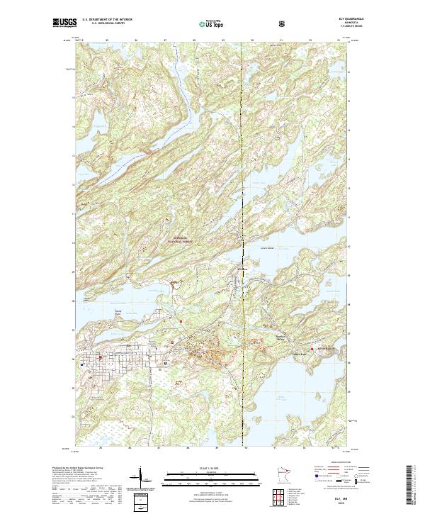 Ely topographic map thumbnail