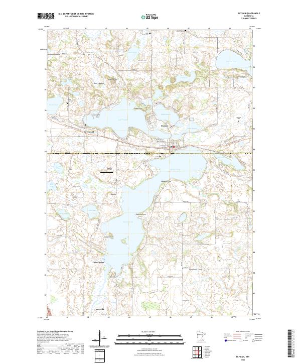 Elysian topographic map thumbnail