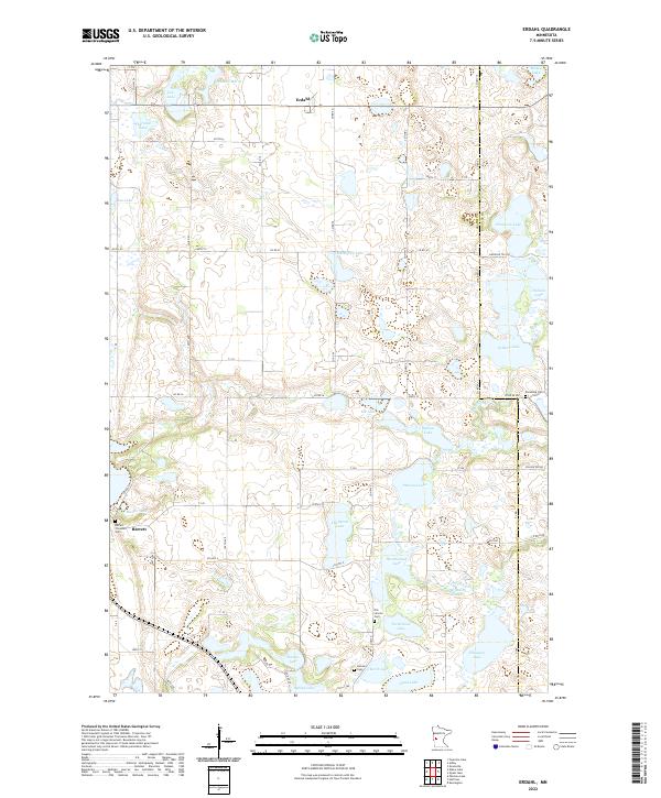 Erdahl topographic map thumbnail